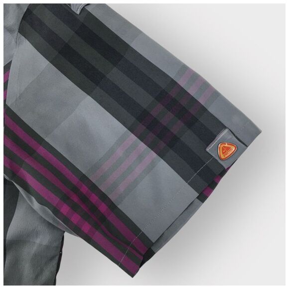 VINTAGE NIKE ACG Button Up Performance Shirt Mens Size L Short Sleeve‎ Pockets - Picture 4 of 7